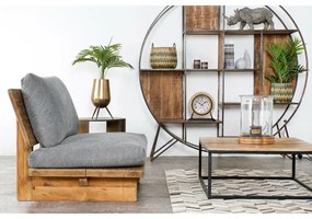 Πολυθρόνα Home ESPRIT Μαύρο Φυσικό 95 x 88 x 75 cm