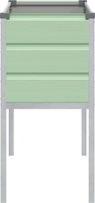 vidaXL Γλάστρα Παστέλ Πράσινο 100 x 45 x 90 εκ. Επικαλυμμένος Χάλυβας