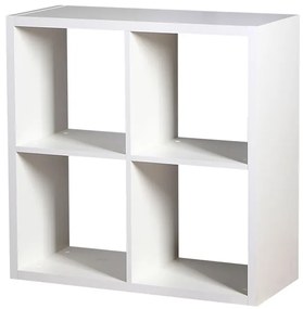 Βιβλιοθήκη Clever Cube-Λευκό