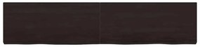 vidaXL Ράφι Τοίχου Σκούρο Καφέ 180x40x(2-6) εκ. Επεξ. Μασίφ Ξύλο Δρυός