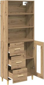 vidaXL Highboard Artisan Oak 69,5 x 34 x 180 εκ. Επεξεργασμένο Ξύλο