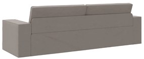 vidaXL Καναπές-κρεβάτι δαπέδου Taupe 245 x 78 x 77 εκ. ύφασμα