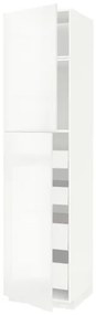 METOD/MAXIMERA ψηλό ντουλάπι με 2 πόρτες/4 συρτάρια, 60x60x240 cm 494.694.30