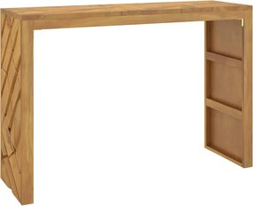 vidaXL Τραπέζι κονσόλας 110x35x75 cm από μασίφ ξύλο τικ