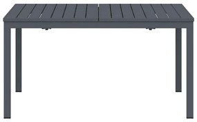 vidaXL Τραπέζι Επέκτασης 2 pcs Ανθρακί 210 x 90 x 73 εκ Ατσάλι