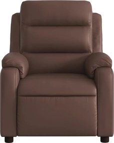 vidaXL Πολυθρόνα Ανακλινόμενη Καφέ από Συνθετικό Δέρμα