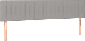 vidaXL Κρεβάτι Boxspring με Στρώμα Αν. Πράσινο 160x200εκ Υφασμάτινο