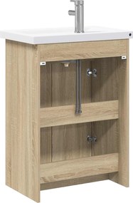vidaXL Σετ Επίπλων Μπάνιου Sonoma Δρυς 61 x 40 x 84,5 εκ