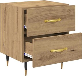 vidaXL Κομοδίνο 2 τμχ. Artisan Oak 40 x 35 x 47,5 εκ