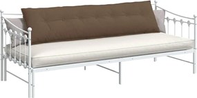 vidaXL Μαξιλάρι Πλάτης Καφέ 200 x 19 x 50 εκ ύφασμα