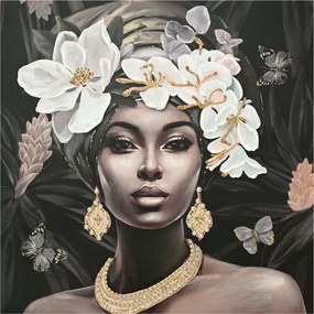 Πίνακας σε καμβά Beauty 3D Inart 100x3x100εκ