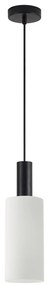 SE21-BL-4-GL3 ADEPT TUBE Black Pendant White Glass+