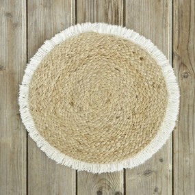 Σουπλά Carina White Nima 38x38cm Cotton,Jute