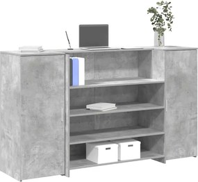 vidaXL Γραφείο υποδοχής 180x50x103,5εκ. Επεξεργασμένο Ξύλο