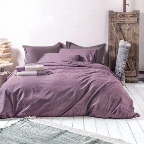 Σεντόνια Charisma (Σετ 4τμχ) Purple Ρυθμός Queen Size 230x270cm 100% Βαμβάκι