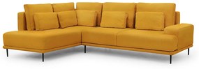 Γωνιακός καναπές Κρεβάτι NICOLE, κίτρινο 277x93x200cm-Αριστερή γωνία-BOG3673