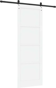 vidaXL Συρόμενη Πόρτα ORKDAL Λευκό και Μαύρο 83 x 232 εκ.
