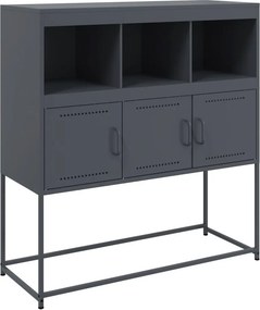 vidaXL Ντουλάπι Ανθρακί 100,5x39x107 εκ. από Ατσάλι