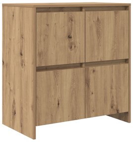 vidaXL Πλαϊνό γραφείο artisan δρυς 70 x 41 x 75 εκ. Επεξεργασμένο ξύλο