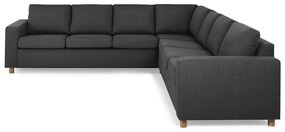 Γωνιακός Καναπές Scandinavian Choice C152, Δρυς, Ανθρακί, 284x284x80cm, Πόδια: Ξύλο | Epipla1.gr