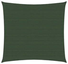 vidaXL Πανί Σκίασης Σκούρο Πράσινο 4 x 4 μ. από HDPE 160 γρ./μ²