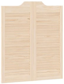 vidaXL Swing Doors Louvred Design 1-Pair 90x80 cm από μασίφ ξύλο πεύκο