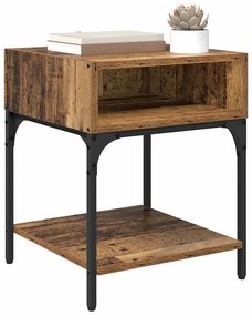 vidaXL Κομοδίνο 2 pcs Παλιό ξύλο 40 x 40 x 50 cm Επεξεργασμένο ξύλο