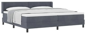 vidaXL Κρεβάτι με Ελατήρια και Στρώμα Μαύρο 100x200 εκ. Βελούδο