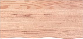vidaXL Πάγκος Μπάνιου Αν. Καφέ 100x50x(2-4) εκ. Επεξεργ. Μασίφ Ξύλο