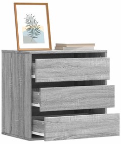 vidaXL Συρταριέρα Γκρι Sonoma 60x41x58 εκ. από Επεξεργ. Ξύλο