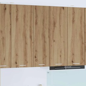 vidaXL Κρεμαστό ντουλάπι με ράφι Riga Artisan Oak 30 x 31 x 100 εκ.