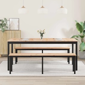vidaXL Τραπεζαρία Φυσικό 180 x 90 x 75 cm Στερεά ξυλεία πεύκου