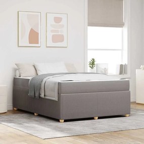 vidaXL Σκελετός Κρεβατιού Taupe 140 x 200 cm ύφασμα