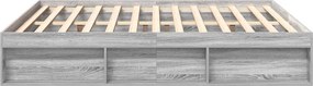 vidaXL Πλαίσιο Κρεβατιού Γκρι Sonoma 200x200 εκ.