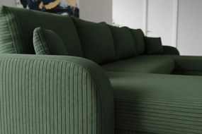 Γωνιακός καναπές Kris U-Prasino