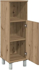 vidaXL Ντουλάπι Μπάνιου Τεχνίτης Δρυς 30x30x95 εκ. Επεξεργασμένο Ξύλο