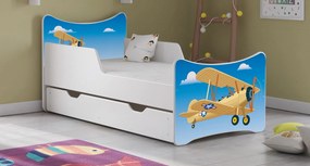 Παιδικό Κρεβάτι SMB-144 x 74 x 70 εκ.-Αεροπλάνο