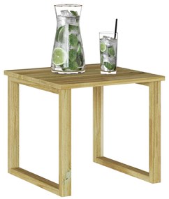 vidaXL Τραπέζι Ξαπλώστρας 40x40x36 cm Εμποτισμένο Ξύλο Πεύκου