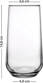 Glass Set (4 Pieces) New Iconic 470 - Amber Amber