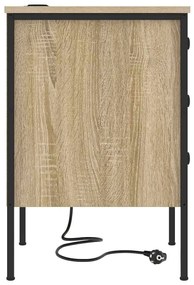 vidaXL Κομοδίνο Sonoma Δρυς 42 x 41 x 61 εκ Επεξεργασμένο ξύλο