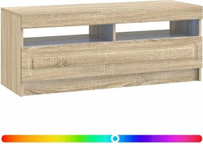 vidaXL Ντουλάπα LED Τηλεόρασης Sonoma Δρυς Επεξεργασμένο Ξύλο
