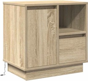 vidaXL Κομοδίνο 2 τμχ. Δρύς Sonoma 50 x 34,5 x 50 εκ.