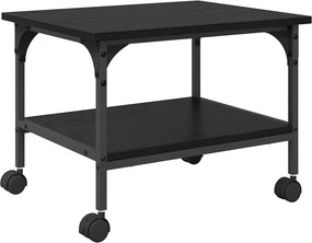 vidaXL Σταντ Εκτυπωτή Μαύρη Οξυά 50 x 40 x 38 cm Επεξεργασμένο ξύλο