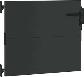 vidaXL Πύλη Κήπου Μαύρο 85 x 100 cm Ατσάλι με Επικάλυψη Πούδρας