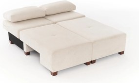 3-Seat Sofa-Bed Perenna Chenille - Cream Cream