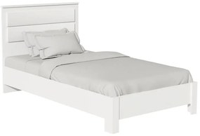 Κρεβάτι μονό OLYMPUS σε χρώμα λευκό 100x200εκ 107.5x203x102 εκ.