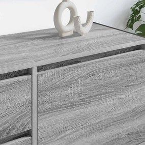 vidaXL Ντουλάπι TV 100 x 36 x 49.5 εκ Γκρι Sonoma Επεξεργασμένο Ξύλο