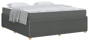 vidaXL Σκελετός Κρεβατιού Άλλο Σκούρο γκρι 180 x 200 cm ύφασμα