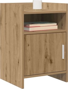 vidaXL Κομοδίνα Artisan Δρυς 40 x 36 x 60 εκ Επεξεργασμένο Ξύλο