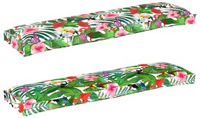 vidaXL Σετ Μαξιλαριών Πάγου 2 pcs Τροπική ζούγκλα 150 x 40 x 8 εκ.